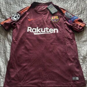 2018 FC Barcelona  away Lionel Messi #10 UCL Jersey Nike Men’s